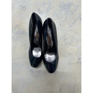 Women’s size 7 breckelles black platform high heels patent leather